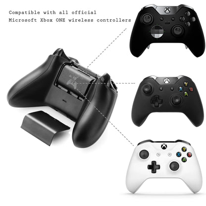 2-Pack Rechargeable Batteries Compatible with Xbox Series X, Series S, and Xbox One - Comes with 2 2800Mah Batteries and Charging Station - Smart LED Indicator